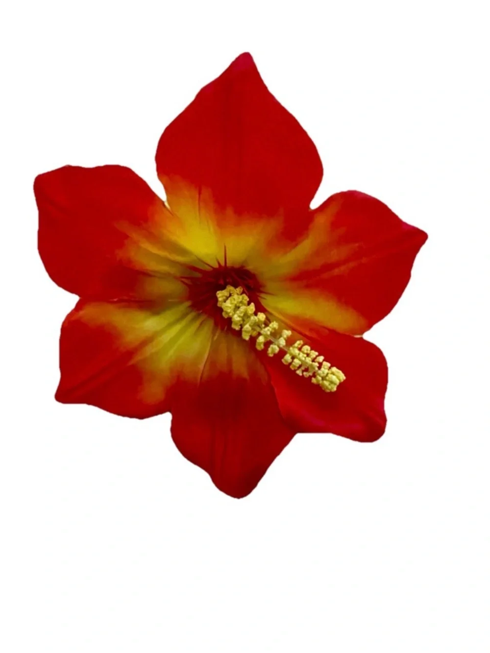 Orange HIBISCUS Tropical HAIR PIN Rockabilly VLV Pinup Style